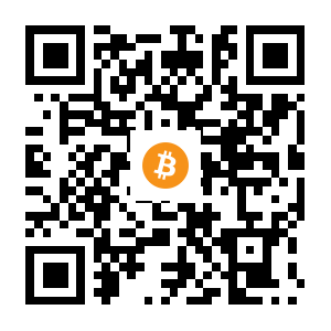 bitcoin:1CHmH7dvdspaQjYZ1G5SejqUGy4LryGNHX black Bitcoin QR code