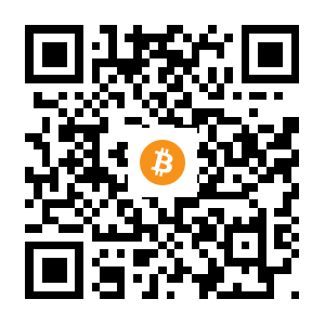 bitcoin:1CJdPUDCp93uUoJRc2KD1BaF4PGXBaZoYT black Bitcoin QR code