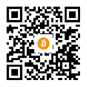 bitcoin:1CKPkHGo22hcsN21TfgHNhCcRfC45v6nCU black Bitcoin QR code