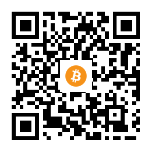 bitcoin:1CKaYhtkd7FmT9CnSBVgFjCPrPq1fhUZkz black Bitcoin QR code