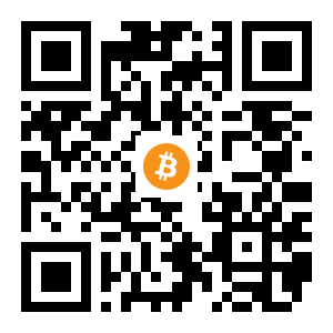 bitcoin:1CL3Cp7Tj7napnvz439DCkscGqPhVvJKS2 black Bitcoin QR code