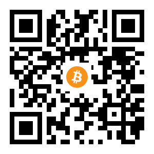 bitcoin:1CLEvc1SuBSnq9HMCHXhQJXkuok5fN1fSb black Bitcoin QR code