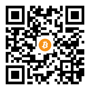 bitcoin:1CM2oLbbg3H6QNNEWusj6NX5B2pSETm8qY black Bitcoin QR code
