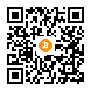 bitcoin:1CM2s21LcDFjC5fxe4gWGECzyG44Rcnb4G black Bitcoin QR code