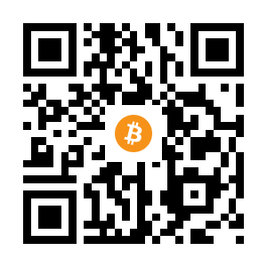 bitcoin:1CM8pzoyRSugQCSMug4coV63Soco4KxMF black Bitcoin QR code