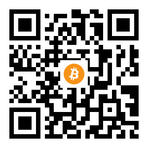 bitcoin:1CNLdcMPFaCVn7Cwa9e8ycpqfANN3u25b5 black Bitcoin QR code