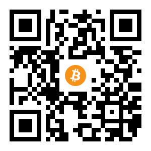 bitcoin:1CNpGttykhYd2WtPFajaWeUhHMobot68jm black Bitcoin QR code