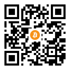 bitcoin:1CP8qxSZeM5J6EL2BePuAKRyJnhyCp3dNh black Bitcoin QR code