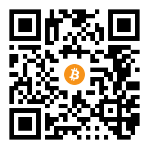 bitcoin:1CPWyKD4DQVbch3sXN3XwbrpkfBeSC8fQS black Bitcoin QR code