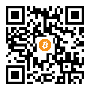 bitcoin:1CPk3vG7G1NtZrKnxERXt4m7YBYubpasD1 black Bitcoin QR code