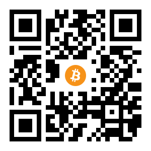bitcoin:1CS8r3nhfkE513sfttL2ThMwjqYEQbmWr3 black Bitcoin QR code