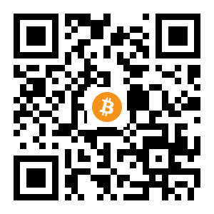 bitcoin:1CSLXVTjnXiujg7hcPKGjoSFjj8y34mXEk black Bitcoin QR code