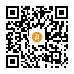 bitcoin:1CSaC7CsUa3wSdSXQVVd5iAD2XAmELqcqf black Bitcoin QR code