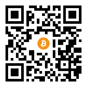 bitcoin:1CT8yabvXiQFZqa6HHHWcnHZ5fLynA94Sb black Bitcoin QR code