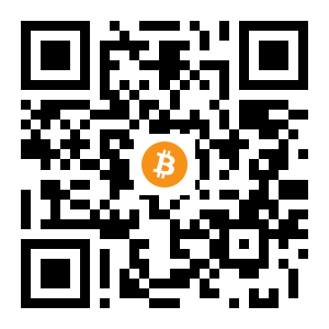 bitcoin:1CTW4aHZJX2tiNFUTJfynyHeWeZRfE6tbu black Bitcoin QR code
