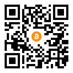 bitcoin:1CTbX6yPGQX9gLSNBoMvyULfbM36Sswjxq black Bitcoin QR code