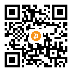bitcoin:1CTwwwR71xkU16odvE6AvBjdkVPfSJF25x black Bitcoin QR code