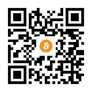 bitcoin:1CVadE3RbhmYXgWLoLitCbmy5q3fWT9D3Q black Bitcoin QR code