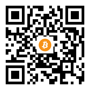 bitcoin:1CW2brmBiUJqVU4bucS1sdRzfs4h8vkqZH black Bitcoin QR code