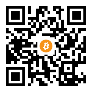 bitcoin:1CYKUcGhLwN4mryJb3RmSaYCcAKyoBC1Ns black Bitcoin QR code