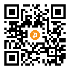 bitcoin:1CZVU34xh9jUV65fnDr3PNLiyJUnLPVASn black Bitcoin QR code