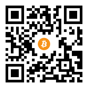 bitcoin:1CZdyG3QMz6poF7bdLrmaUQA9dU7jZqPQA black Bitcoin QR code