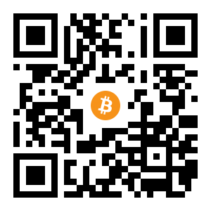 bitcoin:1CZq7PnhiWu9ATYU9YnHbRVySFk126WiMe black Bitcoin QR code