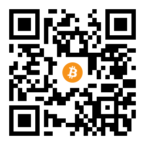 bitcoin:1CaGbGiXZ6RGJ9VHKMVtk7J8p6KxE55z8m black Bitcoin QR code
