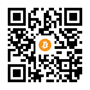 bitcoin:1CavKBUviZfJQvXRXNVyyrNbZsdpiUoaUm black Bitcoin QR code