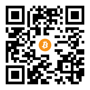 bitcoin:1Cc64eZtxy8bHM23ty5TdC2HAV1u38T8No black Bitcoin QR code