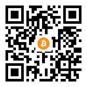 bitcoin:1CcnNNDgyzL8qq9mxiw13963GjACzJmhDf black Bitcoin QR code