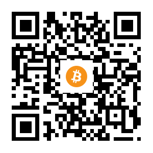 bitcoin:1CeEwF5zRB3SpuSkVRYzXfx4axhtjVjDkh black Bitcoin QR code