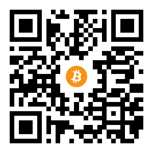 bitcoin:1CffJ5ycGVwnAtLft7BnZynh16HgQWySDV black Bitcoin QR code