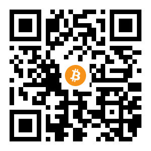 bitcoin:1CfhgTrxj3f3SC7iy3bd4aE8aXA1GYhyo9 black Bitcoin QR code
