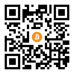 bitcoin:1Cg37VwugGN1n5J4TzHZ2yhycZsqApoHYo black Bitcoin QR code