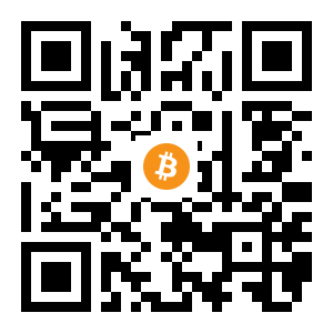 bitcoin:1Cgaeva6gbcLbfeP7CcF9yH81XHb58oDhX black Bitcoin QR code