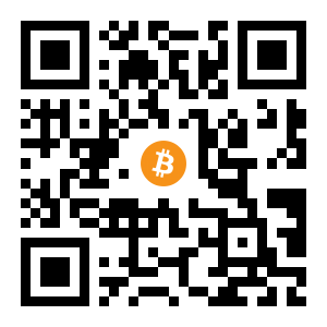 bitcoin:1CgdBWaQzuhx481fQ1GXMZoYTH7uH8pEAd black Bitcoin QR code