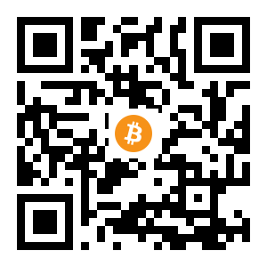 bitcoin:1ChUoY4yuS7jPARoxVqSYTjFSpqVbENcVb black Bitcoin QR code