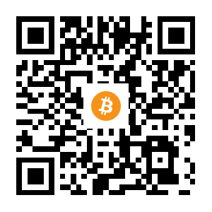 bitcoin:1ChautbAXEnjW4gL1NG7YzqTWN13wQ78oX black Bitcoin QR code