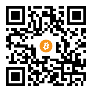 bitcoin:1ChgF4C6LexWWupgTvmT2DBtrtbQUsm3fK black Bitcoin QR code