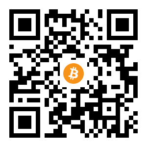 bitcoin:1CjTey4RVCWA3MN8Wd17pmtqFcDrP6BWki black Bitcoin QR code