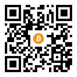 bitcoin:1CkB9x8bQE5peZEA7GFmeNvHEDMcDQv9wJ black Bitcoin QR code