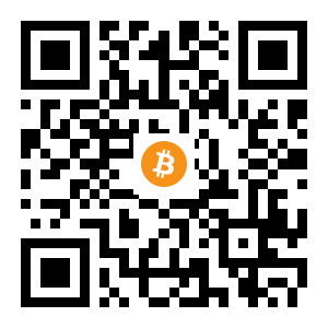 bitcoin:1CkV6BUKCwFydVZscrTmDy7Mw2uG87tj6k black Bitcoin QR code