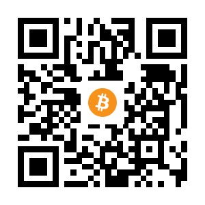 bitcoin:1CkvaTVZM2C2yKMxX7FYU9v2BnyDSSw1ru black Bitcoin QR code