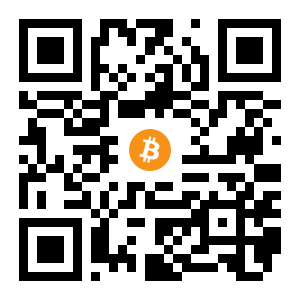bitcoin:1CmJ8Vtq32g2gh4Y3vL2rte31TU9YHZikB black Bitcoin QR code