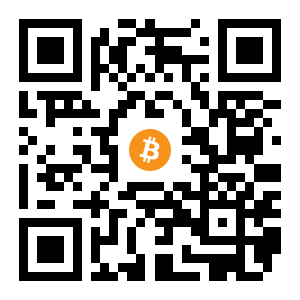 bitcoin:1Cmw8R3jLgYxZd3iXdrkA576Bz2Q6B4iFr black Bitcoin QR code