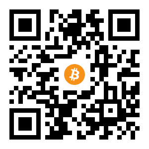 bitcoin:1CmxLmn9WYwMRFdvN5zz3YFpwT87fA4MJu black Bitcoin QR code