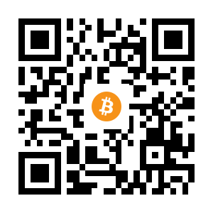 bitcoin:1Cn1jgkv3LuM11WpTgpRBNaCXP6oo7KyEe black Bitcoin QR code