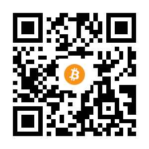 bitcoin:1CnzpjrHANjjr8xBTFzkyNLgAfJc52UpWD black Bitcoin QR code