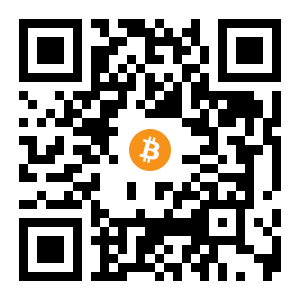 bitcoin:1CobUYjfzkKgG3PXyQWuFkHDj2t91M5tPw black Bitcoin QR code